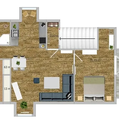 Duck-dich-suedheide شقة *